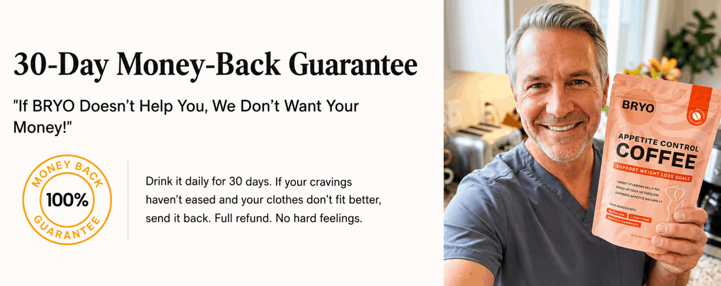 BRYO Coffee 30-day money-back guarantee — order from the official store